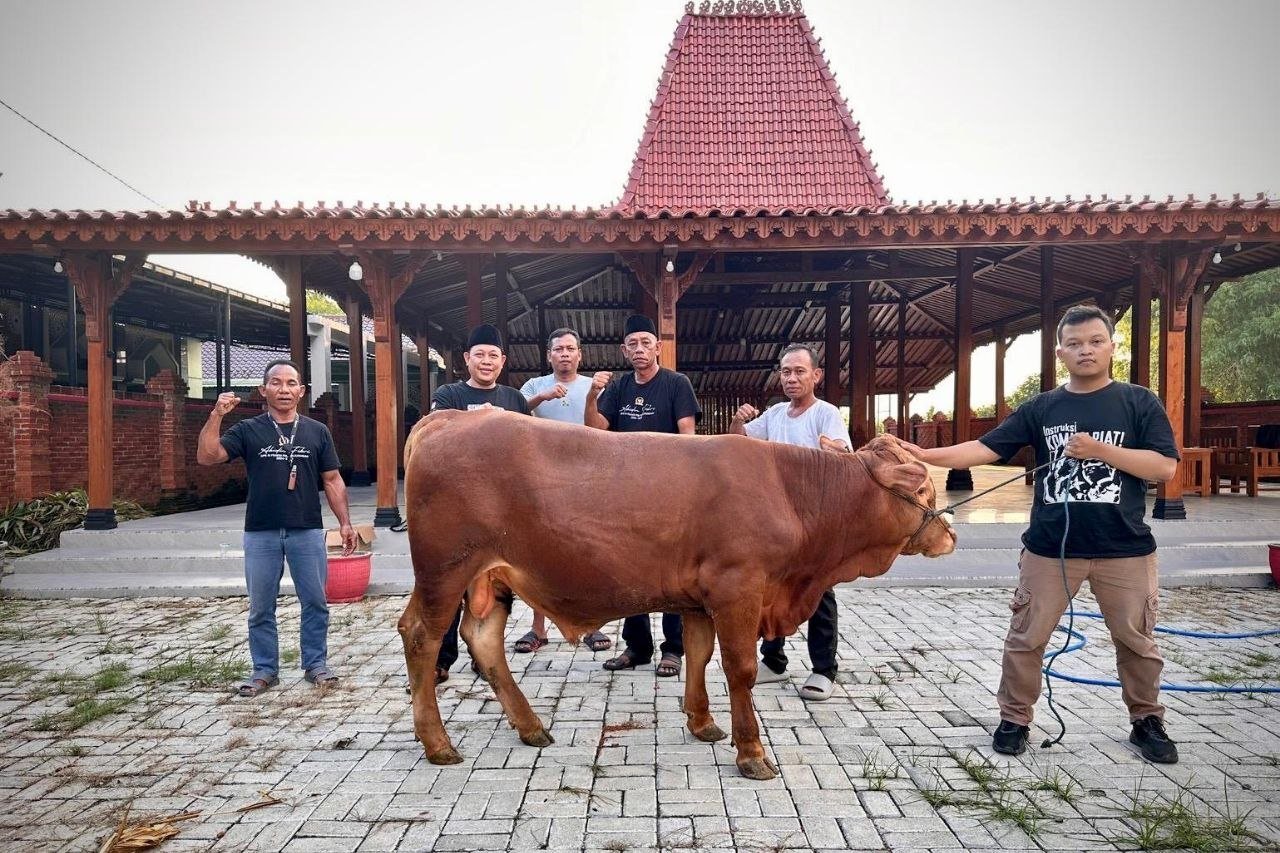 Abidin Fikri Salurkan Tiga Sapi Kurban untuk Bojonegoro...