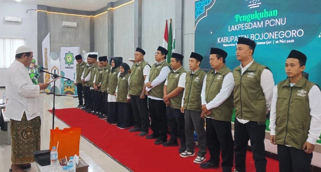 LAKPESDAM NU Bojonegoro Dikukuhkan, Siap Perkuat Riset dan Transformasi Digital