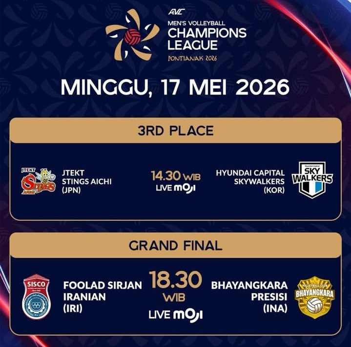 Jadwal Juara 3 dan Grand Final: JTEKT Stings...