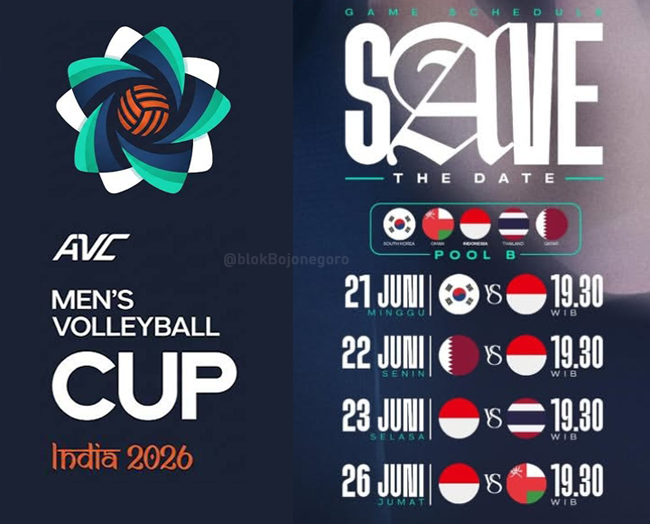 Jadwal Hari Ini Timnas Voli Indonesia di AVC...