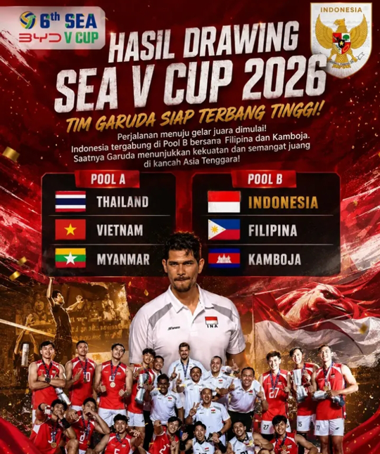 Inilah Grup Timnas Voli Putra Indonesia Siap ke...