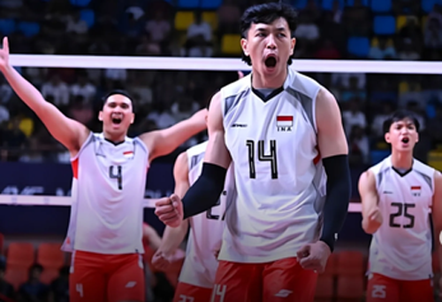 Timnas Voli Putra Indonesia Menang 3-0 atas Kamboja,...