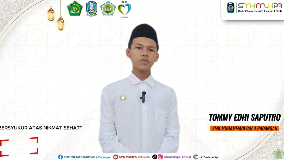 Bersyukur Atas Nikmat Sehat oleh Tommy Edhi Saputro SMK Muhammadiyah 4 Padangan