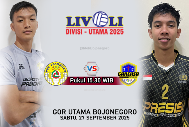 PREVIEW: Pasundan Vs Ganeksa, Bertarung untuk Tidak Juru Kunci