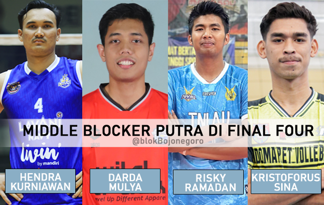 Final Four, Saatnya Middle Bloker Tim Putra Beraksi, Hendra, Darda, Risky atau Kristo