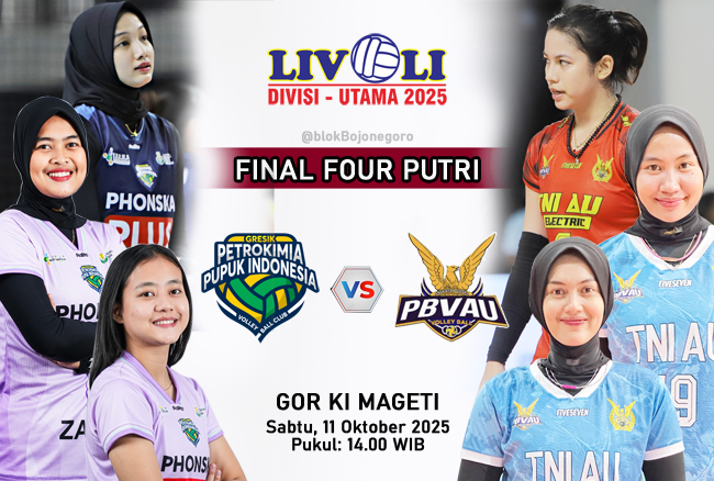 PREVIEW: Petrokimia Gresik Vs TNI AU Electric, Apakah Final di Bojonegoro Terulang di Magetan?