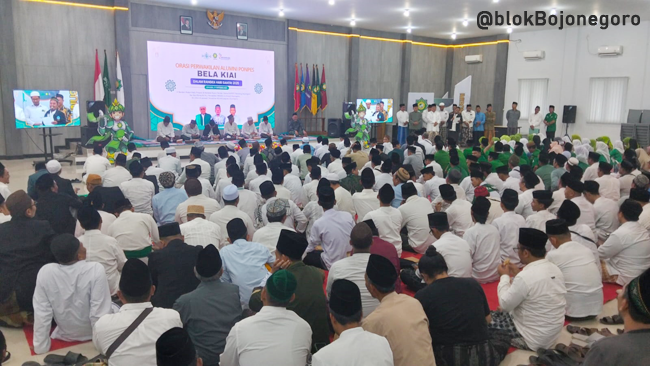 PCNU BOJONEGORO dan Alumni 30 Ponpes se Indonesia Gelar Doa Bela Kiai