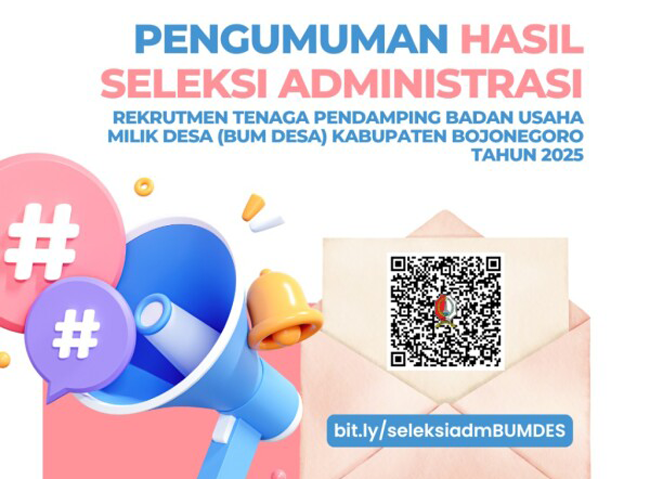 Inilah Hasil Tes Tulis Rekrutmen Tenaga Pendamping BUM Desa Kabupaten Bojonegoro Tahun 2025