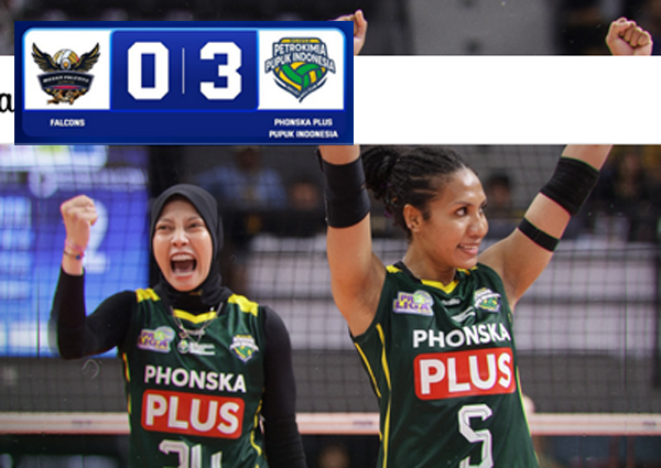 Hasil Proliga 2026, Gresik Phonska Plus Pupuk Indonesia Gasak Medan Falcons 3-0