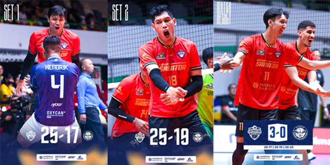 Klasemen Proliga 2026 Putra: Menang, Surabaya Samator Samai Poin Garuda Jaya Ranking 3