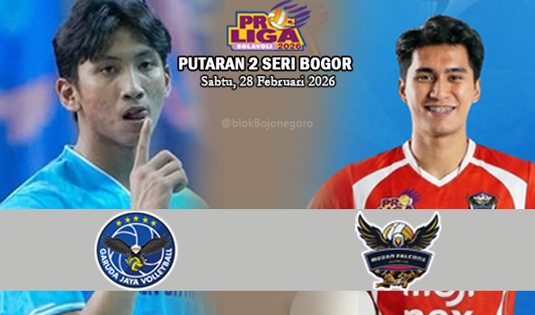 Proliga 2026 Putra: Jakarta Garuda Jaya Vs Falcons Tirta Bhagasasi, Gengsi di Akhir Putaran 2