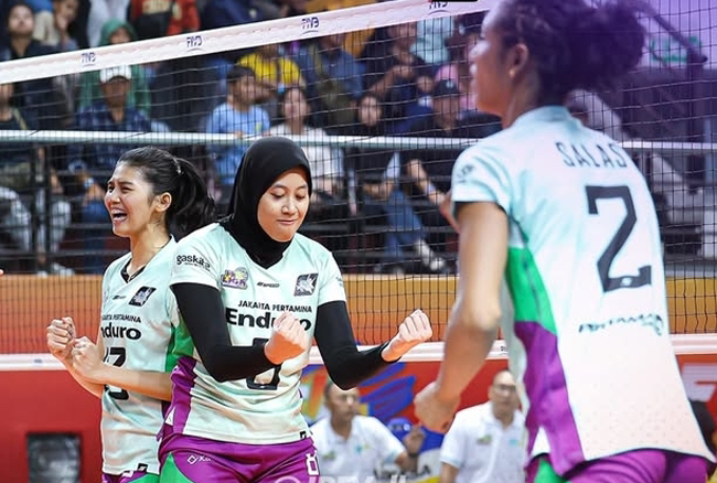 Megatron dan Jakarta Pertamina Enduro Kalah 2-3 dari Jakarta Electric PLN Mobile