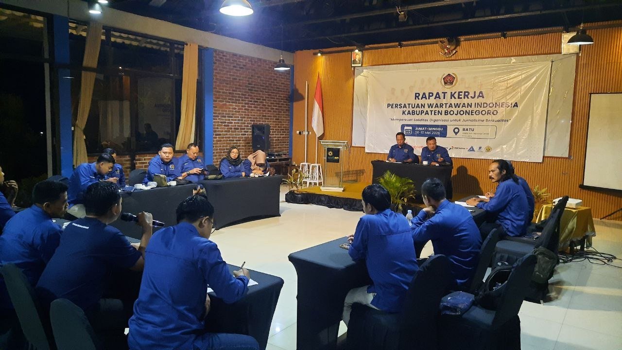 Perkuat Soliditas, PWI Bojonegoro Gelar Raker Kepengurusan