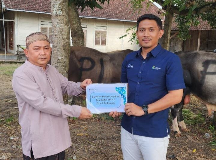 Perkuat Kolaborasi dengan Pesantren, BUMN Serahkan Empat Sapi Kurban ke Mansyaul Huda 02