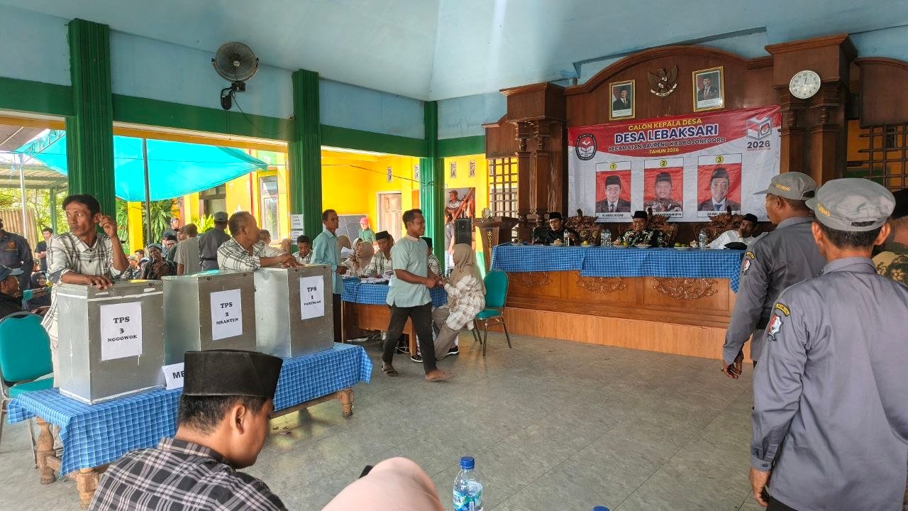 Tiga Calon Kades Berebut Suara Warga Lebaksari