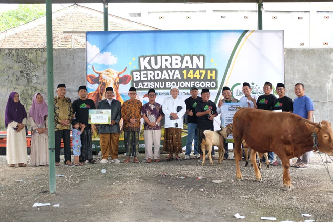 Perdana..! Kurban Berdaya LAZISNU di PCNU Bojonegoro