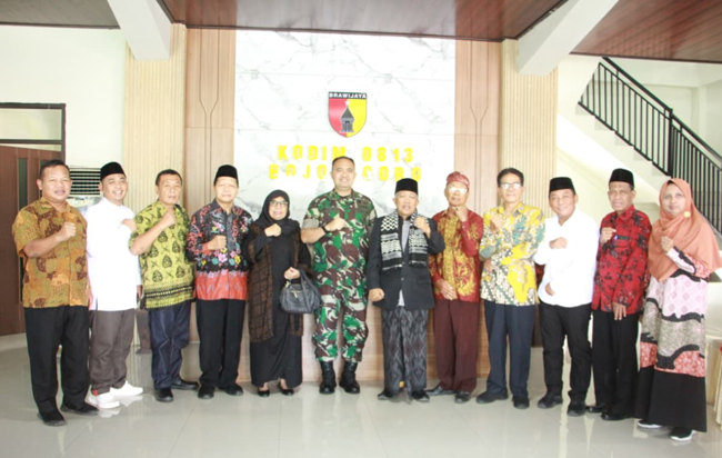 Hangat, Dandim 0813 Terima Silaturrahim Pengurus FKUB Bojonegoro